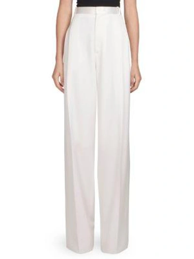 Shop Givenchy Wide Leg Trousers In White