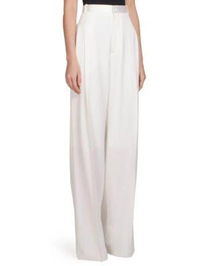 Shop Givenchy Wide Leg Trousers In White