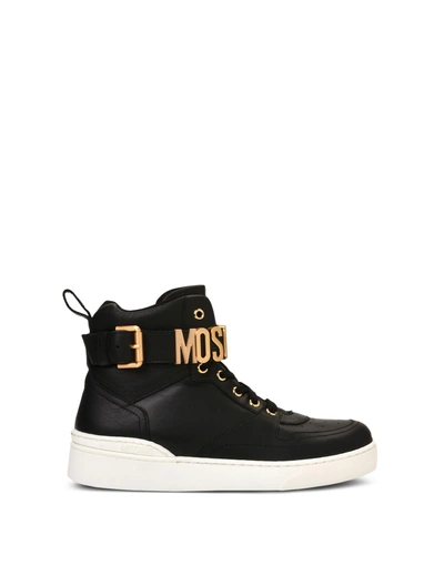 Shop Moschino Sneakers In Black