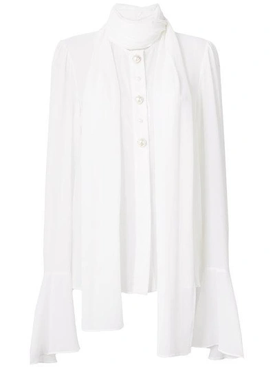 Shop Stefano De Lellis Lace Detail Shirt - White