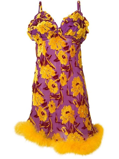 Shop Daizy Shely Florales Kleid In Purple