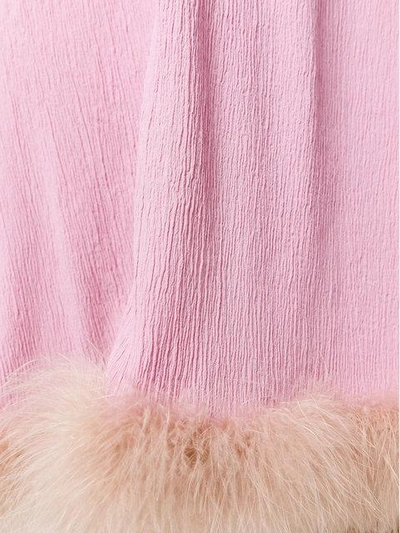 Shop Daizy Shely Kleid Mit Federn In Pink