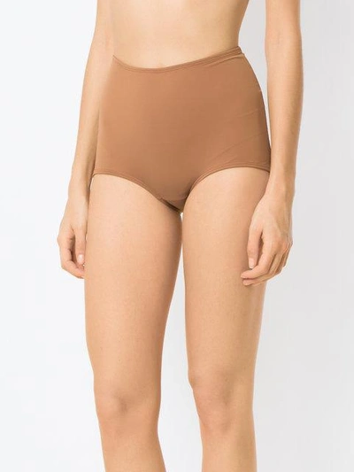 Shop À La Garçonne High Waisted Briefs In Brown