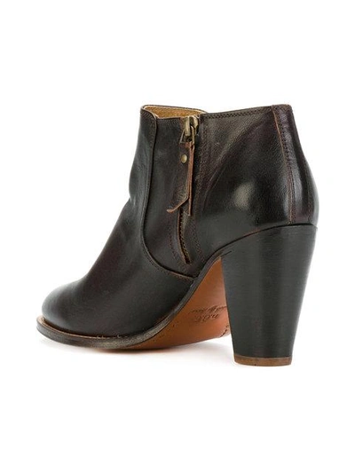 Shop Ndc Zipped Ankle Boots In Brown