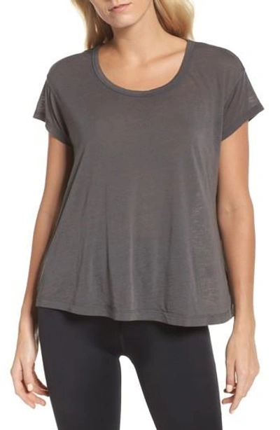 Shop Beyond Yoga As Your Are Tee In Gray And Stormy