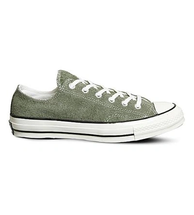 Shop Converse All Star Ox 70's Suede Low-top Trainers In Medium Olive