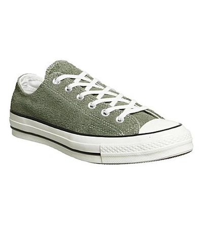 Shop Converse All Star Ox 70's Suede Low-top Trainers In Medium Olive