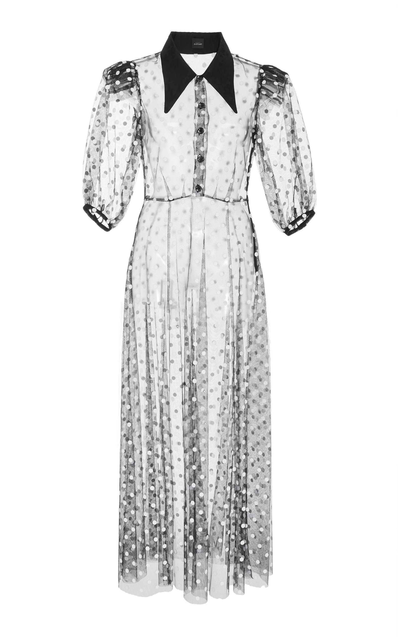 jill stuart polka dot tulle dress