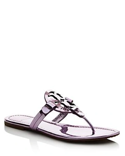 Shop Tory Burch Miller Thong Sandals In Rosa Pink