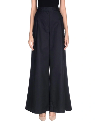 Shop Msgm Casual Pants In Black
