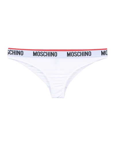 Shop Moschino Underwear Brief In White
