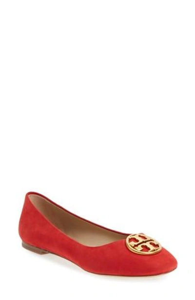 Shop Tory Burch Chelsea Ballet Flat In Liberty Red