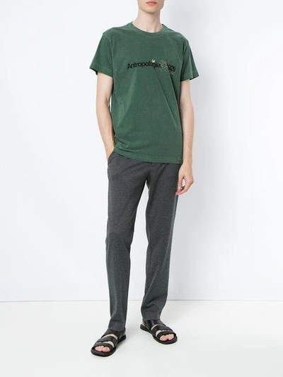 Shop Osklen 'antropofagia' Print T-shirt In Green