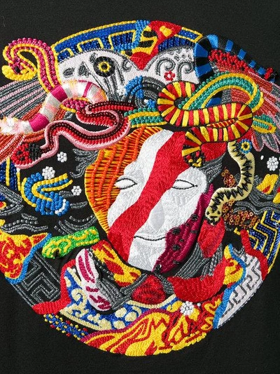 Shop Versace Medusa Embroidered T