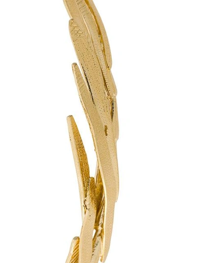 Shop Wouters & Hendrix Bamboo Leaf Bracelet In Metallic