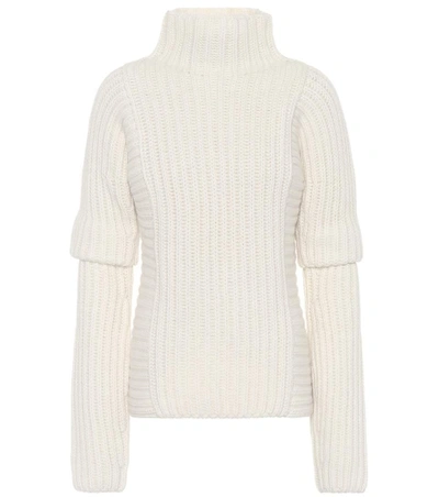 Shop Victoria Beckham Alpaca And Wool Sweater In White