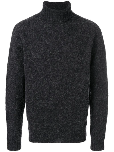 Shop Howlin' Roll-neck Sweater In Grey