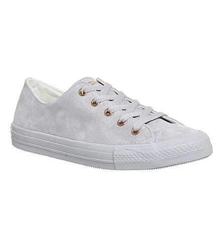grey converse with rose gold