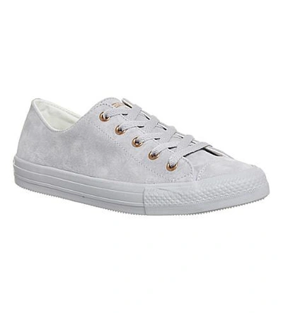 Converse Ctas Gemma Leather Low-top Trainers In Ash Grey Rose Gold |  ModeSens