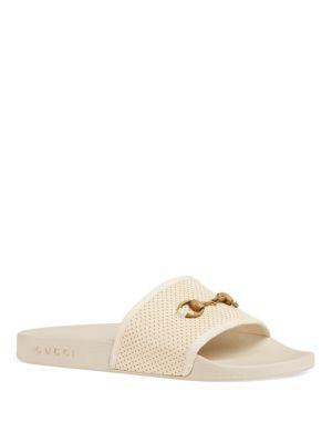 gucci pursuit horsebit slide