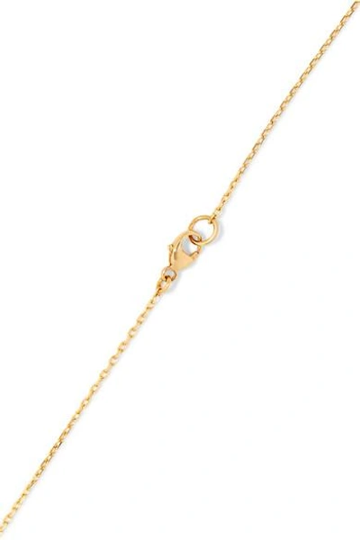 Shop Foundrae Strength 18-karat Gold, Diamond And Enamel Necklace