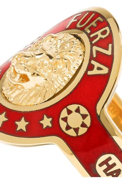 Shop Foundrae Strength 18-karat Gold Enamel Ring