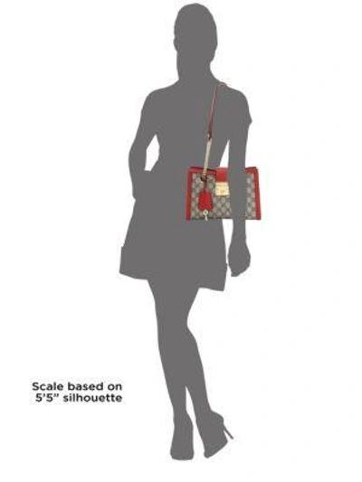 Shop Gucci Padlock Small Shoulder Bag In Beige-brown