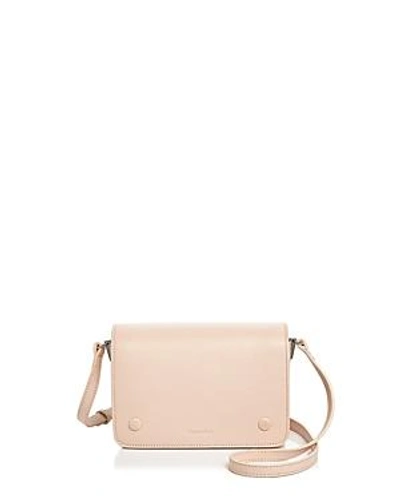Shop Steven Alan Cameron Leather Crossbody In Bisque/silver