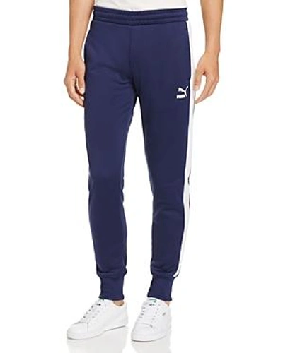 Shop Puma Archive T7 Track Pants In Peacoat Blue