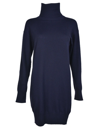 Shop Maison Margiela Knitted Dress In Blue