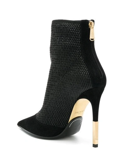 Shop Balmain Quilted Ankle Boots