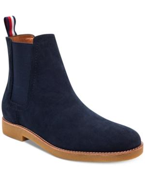 tommy hilfiger blue suede shoes