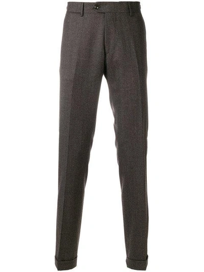 Shop Berwich Slim Fit Trousers - Brown
