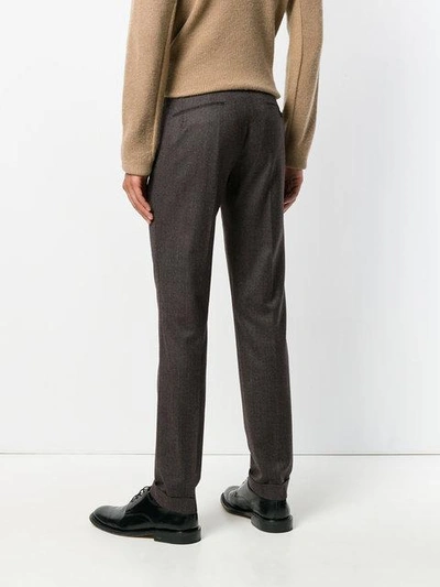 Shop Berwich Slim Fit Trousers - Brown