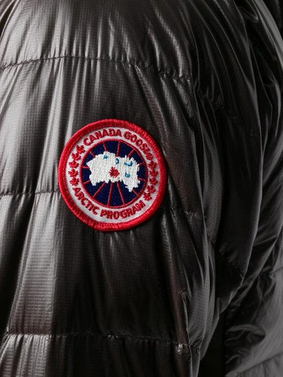 Shop Canada Goose Padded Hooded Jacket In Brown