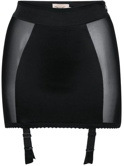 Shop Ikonostas Suspender Skirt  In Black