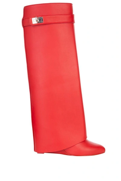 Shop Givenchy Boots In Rosso