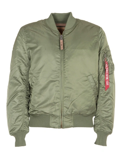 Shop Alpha Industries Pocket Sleeve Jacket In Green