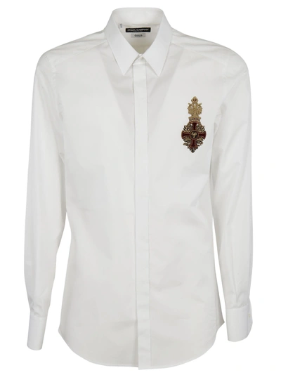 Shop Dolce & Gabbana Embroidered Shirt