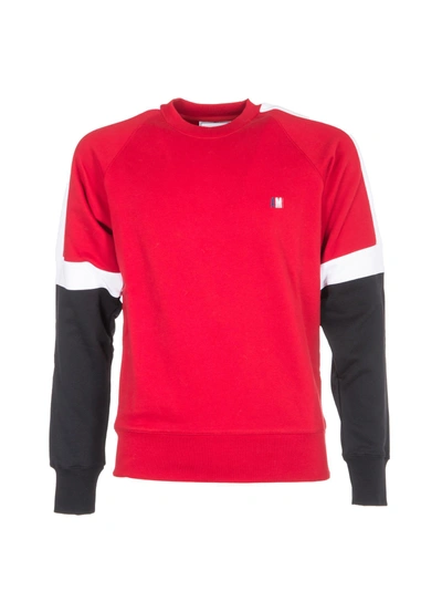 Shop Ami Alexandre Mattiussi Crew Neck Sweatshirt In Red