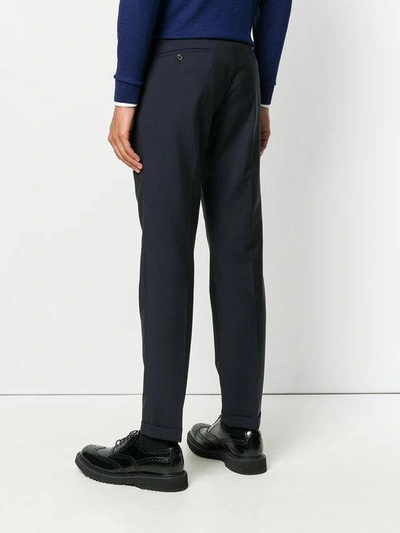 Shop Prada Tailored Trousers - Blue