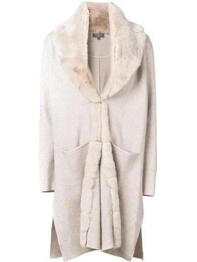 Shop N•peal Milano Fur Collar Coat