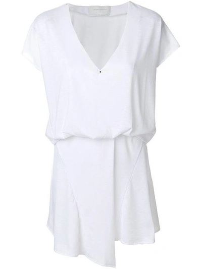 Shop Esteban Cortazar V-neck Fold Dress