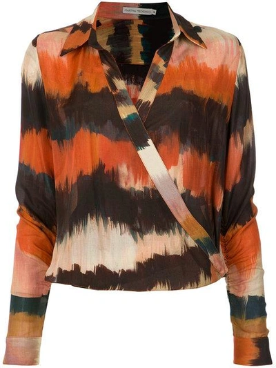 Shop Martha Medeiros Andrea Lara Shirt In Multicolour