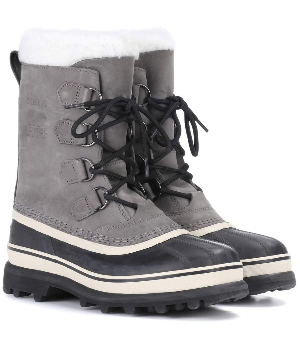 grey sorel boots