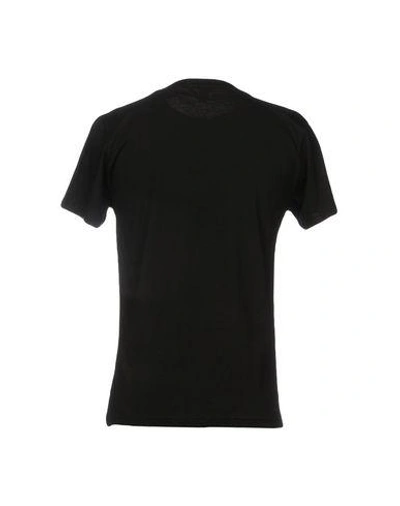 Shop Moschino Swim T-shirts In Black