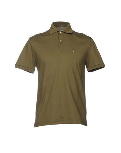 Shop Ballantyne Polo Shirt In Military Green