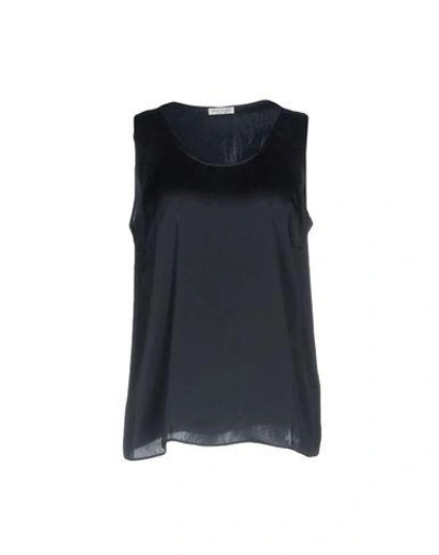 Shop Gran Sasso Tops In Dark Blue