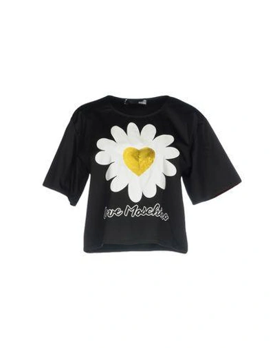 Shop Love Moschino Blouses In Black