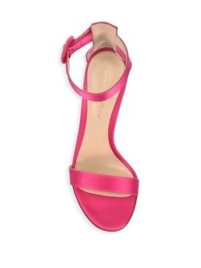 Shop Gianvito Rossi Portofino Ankle-strap Sandals In Fuchsia